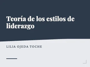 Teoría de los estilos de liderazgo
