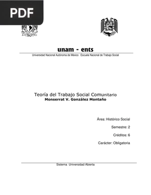 Teoría del Trabajo Social Comunitario