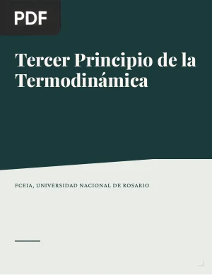 Tercer Principio de la Termodinámica