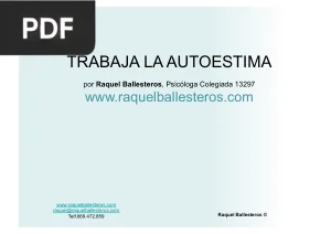 Trabaja la autoestima