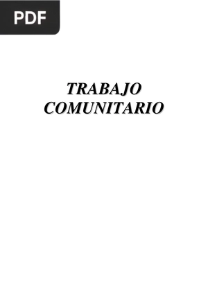 Trabajo Comunitario