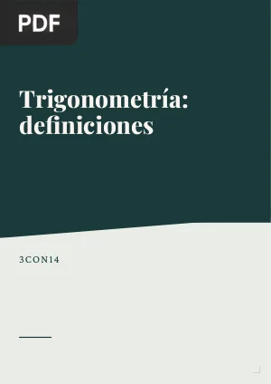 Trigonometría: definiciones