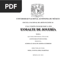 Una visión panorámica del Esmalte de Joyería