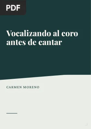 Vocalizando al coro antes de cantar